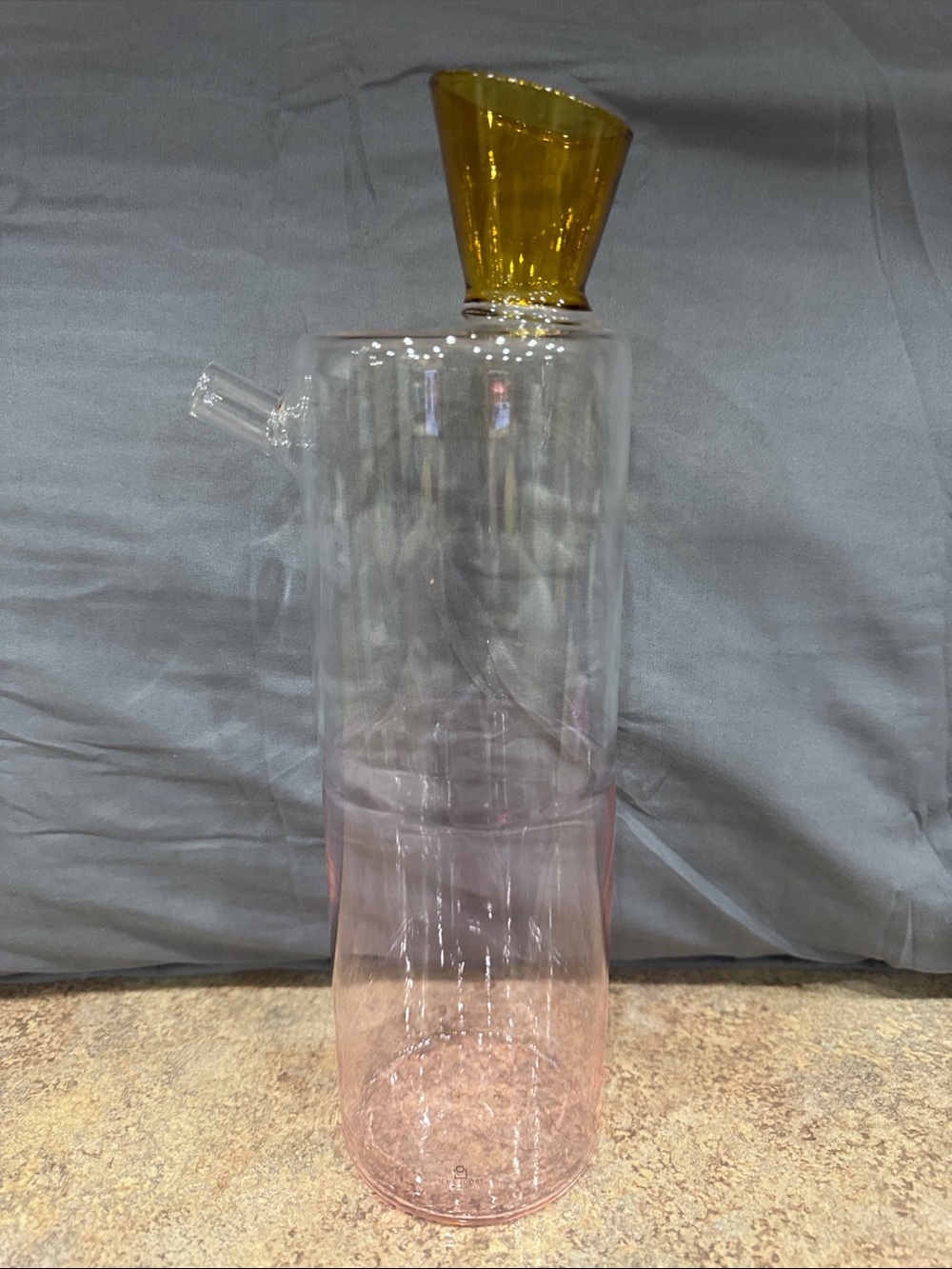 Pink Glass Carafe- Trevasi Borosilicate gorgeous